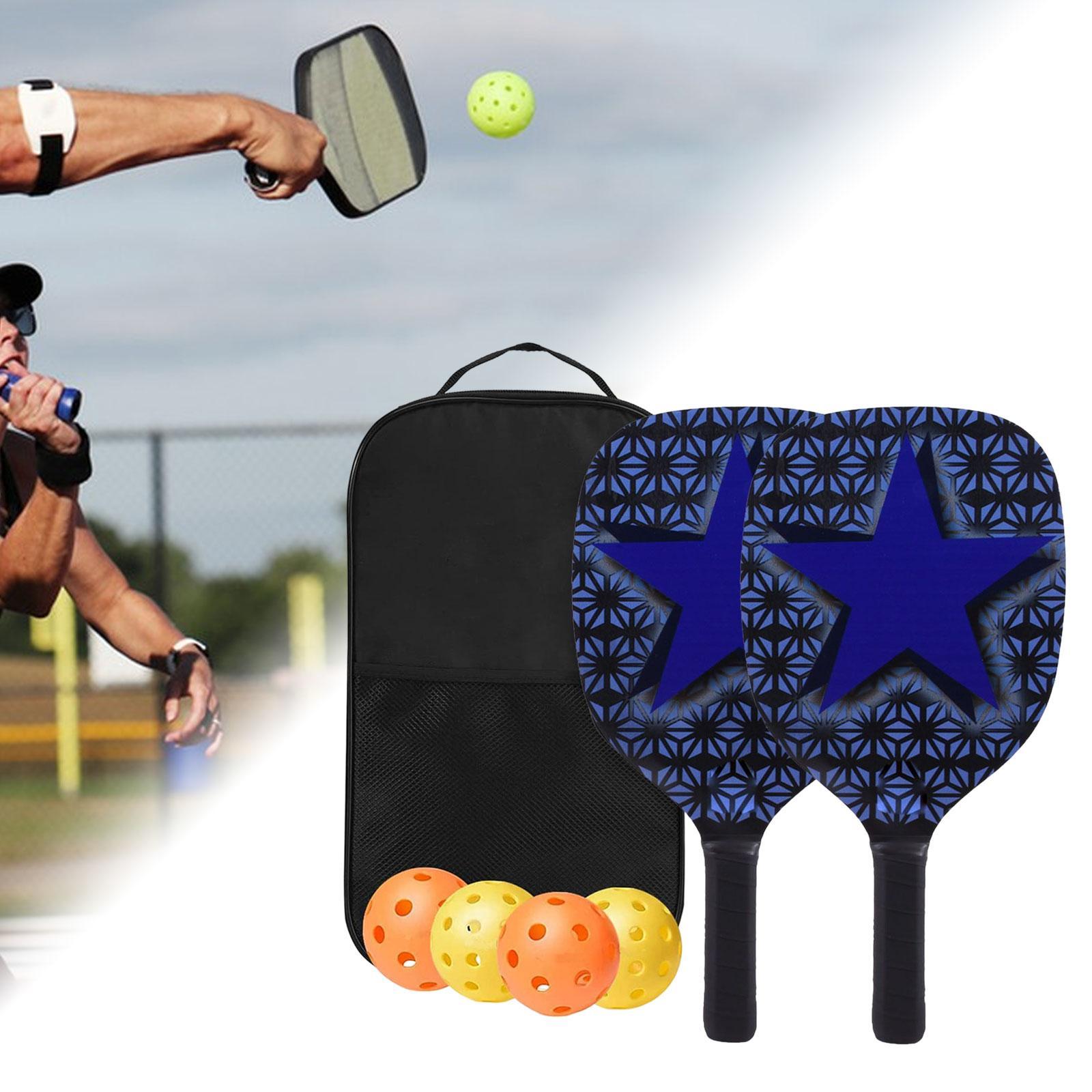 Pickleball Paddle Set Rackets with Comfort Grip Lightweight for Indoor Women Beginners