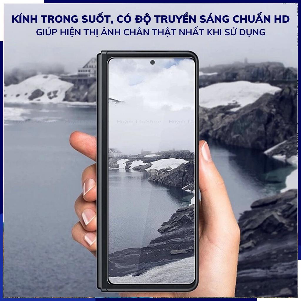 Kính cường lực z fold 4 trong suốt full màn hình chống bám vân tay KUZOOM phụ kiện điện thoại huỳnh tân store