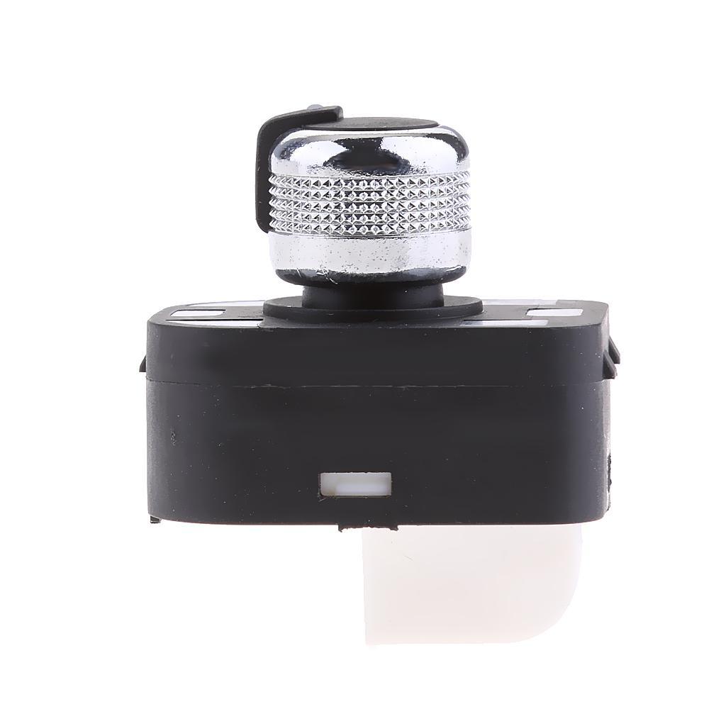 For   A4 B6 B7 Side Mirror Switch Chrome Tips Button Control Knob