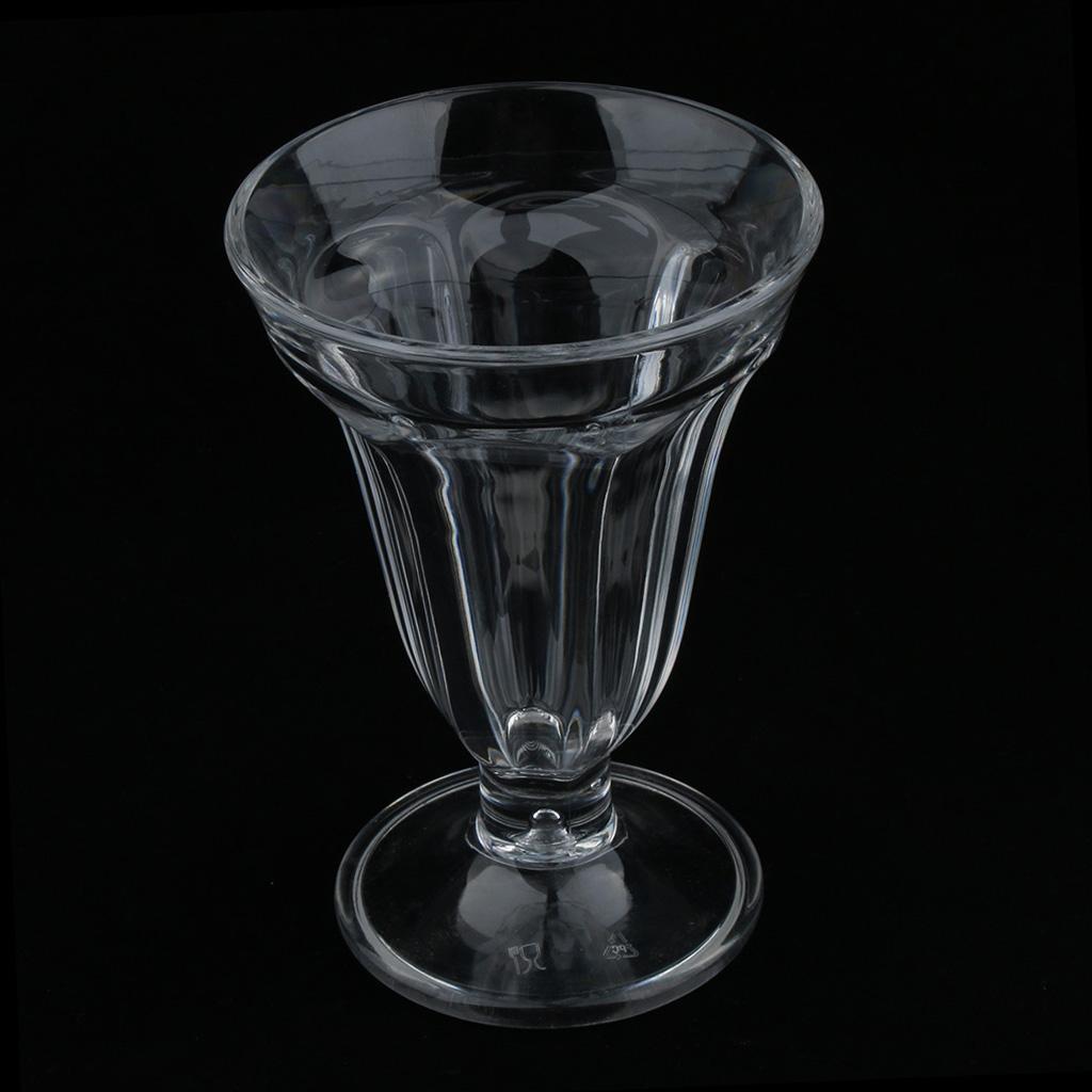 Clear Acrylic Ice Cream Cup Sundae Cup Fruit Dessert Bowl Milkshake Cup #3
