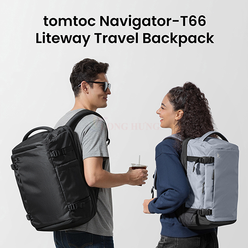 Ba lô Tomtoc Navigator-T66 Liteway Travel Laptop Backpack 28L 15.6 inch T66S1 - Hàng chính hãng