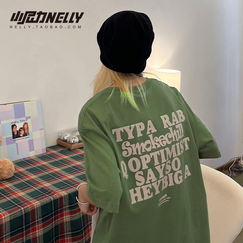 Áo T-shirt Nelly Heybig 100% Cotton Tay Ngắn Thương Hiệu Thời Trang Mùa Hè Áo Cộc Tay