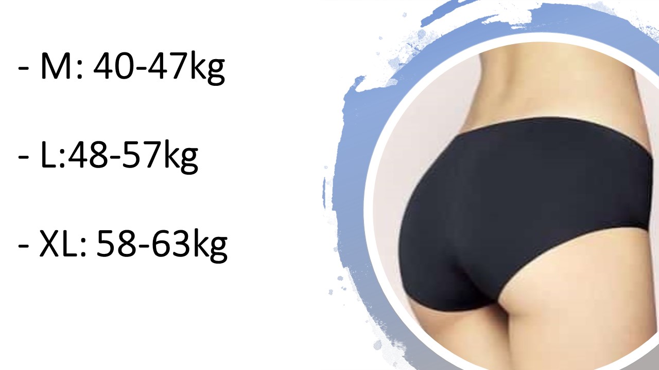 Bộ 5 Quần Lót Cotton 365 không hăn chống HPV 10 màu big size đến 65kg cạp vừa thương hiệu Baw QLN17