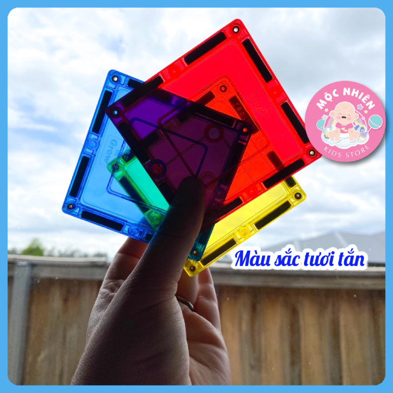 Đồ chơi xếp hình nam châm cầu vồng Magnetic Tiles chính hãng Xinbida 9912 và 9906 an toàn cho bé từ 3 tuổi trở lên