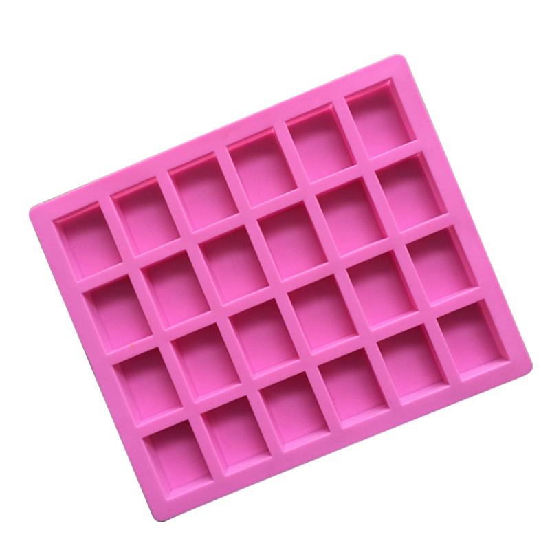 1Pcs Silicone Pudding Candy Mold 4/6/24 Cavity Square Silicone Soap Mold Handmade Candle Decorating Mould Soap Craft Supplies