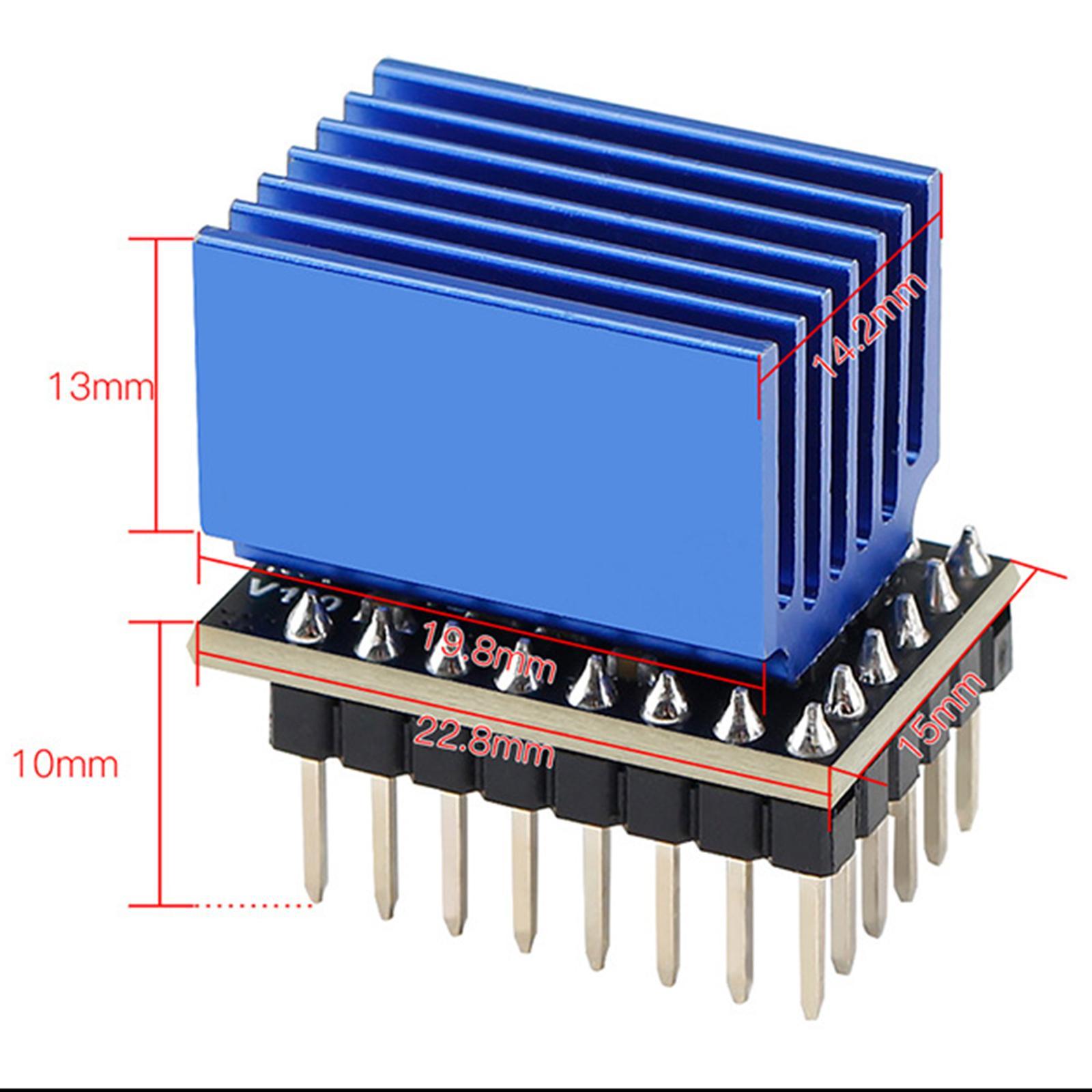 Qhv5160 Stepper Motor Driver, 4.2A, W/ Cooling Heatsink, Printer Parts Accessories, 8-60V Mute Driver High Power Silent