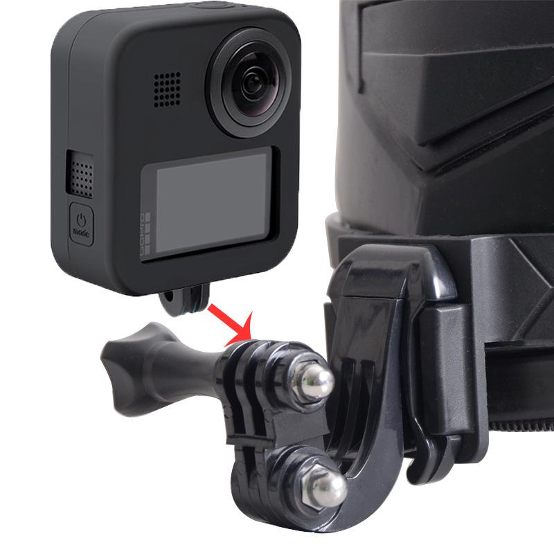 Mũ bảo hiểm xe máy Chin đứng giá treo cho GoPro Hero11 10 Người giữ khuôn mặt đầy đủ màu đen cho Yi Dji Go Pro Action Camera Phụ kiện