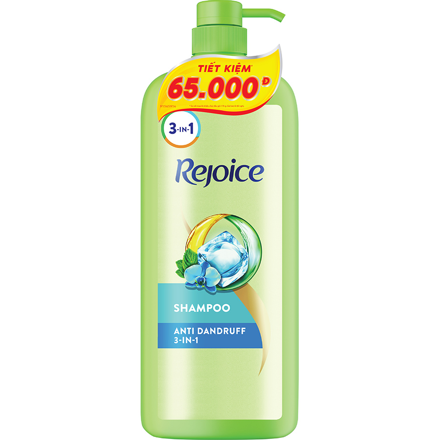 Dầu gội Rejoice hỗ trợ điều trị gàu 3 trong 1