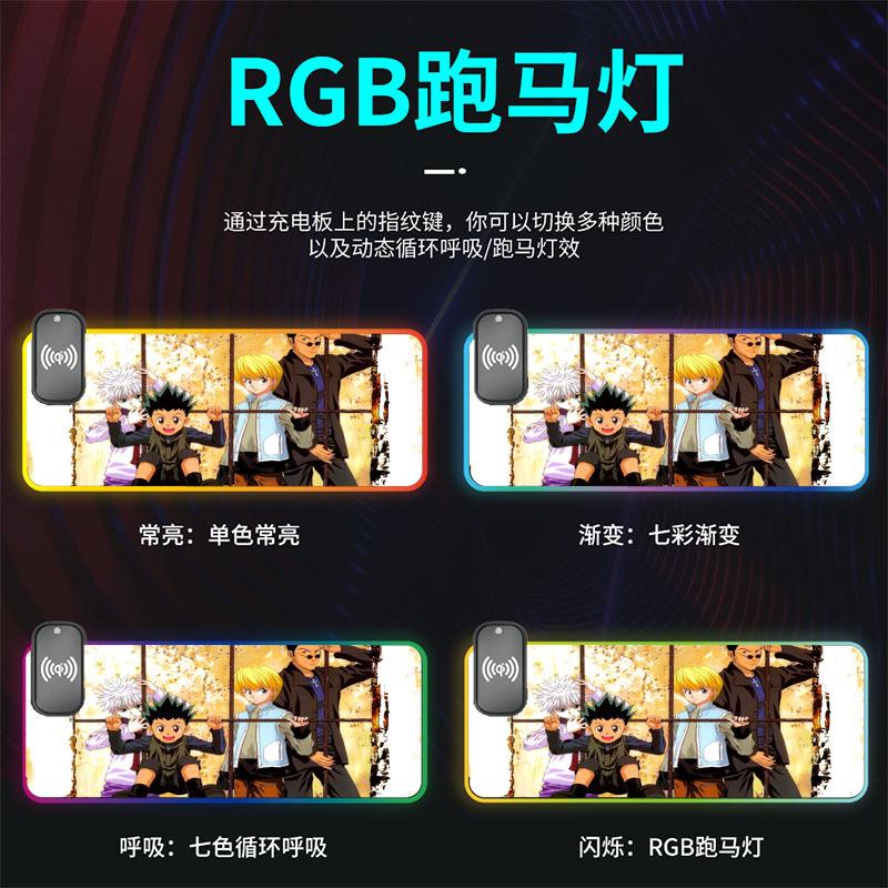 Đảm Bảo Chất Lượng Hoạt Hình Sáng Tạo Sạc Không Dây Khóa Cạnh Miếng Lót Chuột Game Khóa Cạnh Dày Chống Trơn Trượt Chống Mài Mòn Chống Bẩn