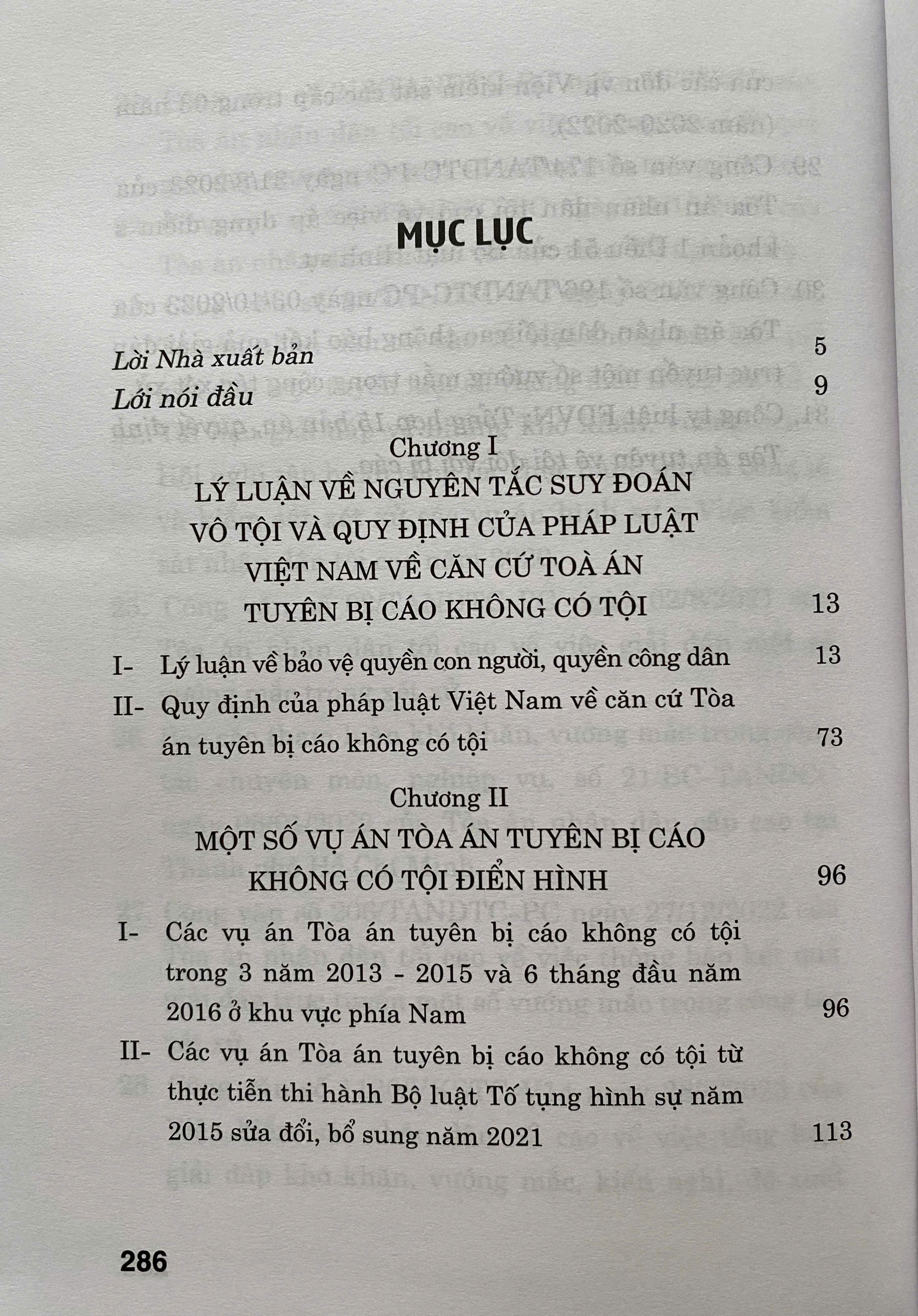 Toà Án Tuyên Bị Cáo Không Có Tội
