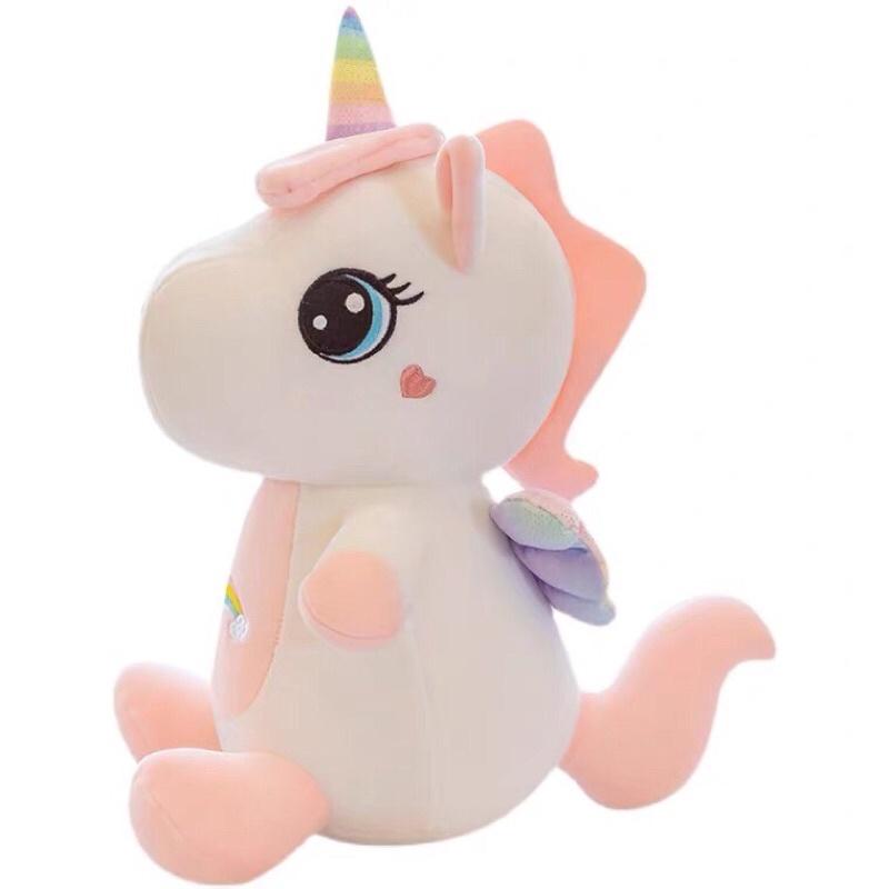 Gấu bông kỳ lân unicorn ngồi xinh xắn