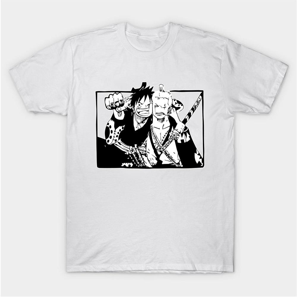 HOT Áo Thun Luffy Zoro - Đảo Hải Tặc ANime One Piece Phong Cách Đường Phố Cá Tính