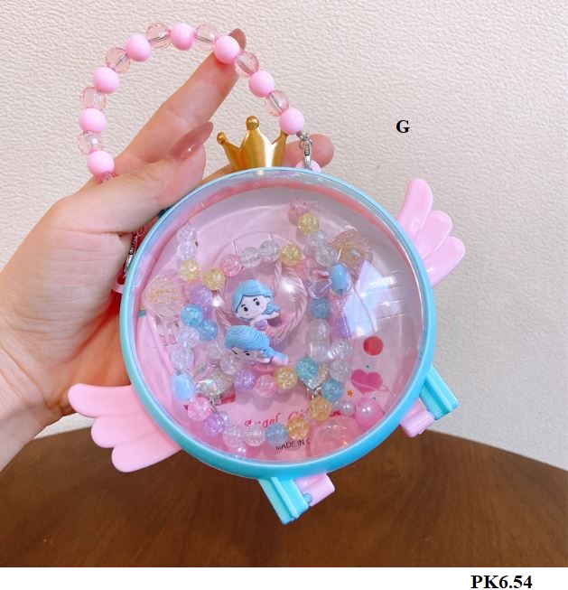 PK6 Hộp phụ kiện tóc thiên thần nhiều mẫu họa tiết đáng yêu cho bé gái