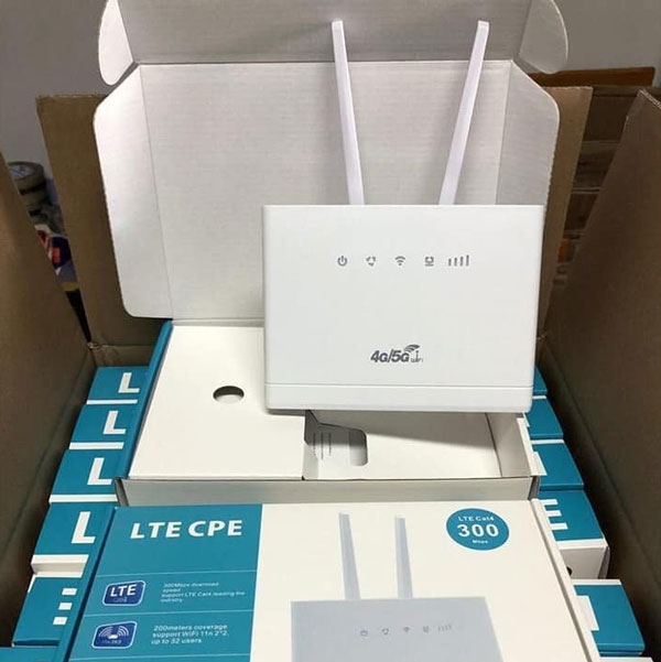 Bộ Phát Wifi 3G 4G CPE RS980 – 300Mb – Kết nối 30 user -Hỗ Trợ 2 Cổng LAN/WAN