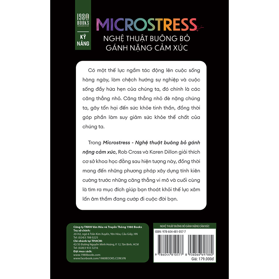 Sách Microstress - Nghệ Thuật Buông Bỏ Gánh Nặng Cảm Xúc