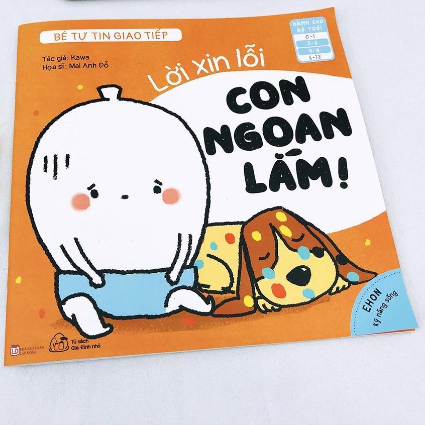 Sách Ehon - Bé Tự Tin Giao Tiếp - cho trẻ từ 3-8t