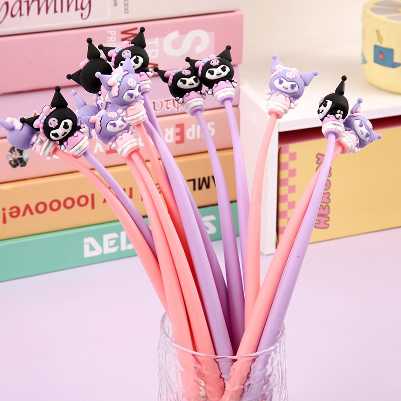 Bút Gel Nước Mực Xanh Thân Dẻo Nhiều Hình Dễ Thương Ngòi 0.5mm-Bút Nước Dễ Thương Cho học Sinh Sinh Viên