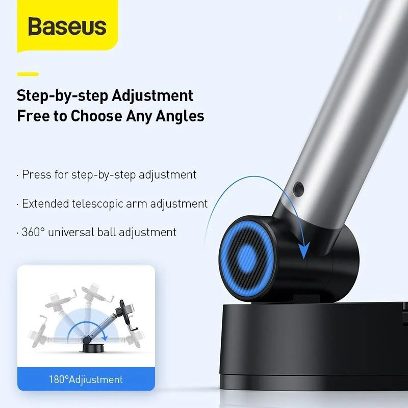 Bộ giá treo điện thoại dùng gắn kính hoặc táp lô trên xe hơi Baseus Simplism Gravity -HÀNG CHÍNH HÃNG