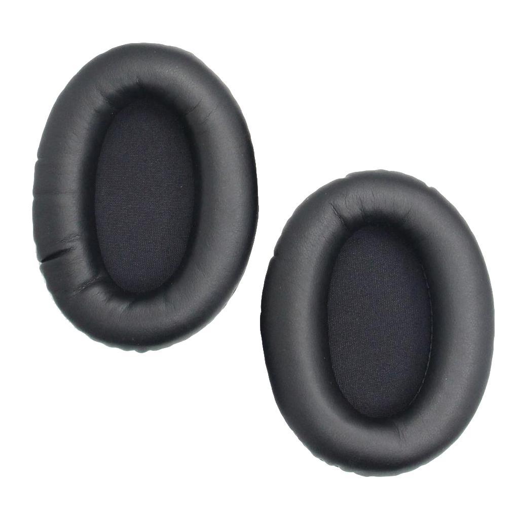 2X Ear Pads Cushions Compatible For  Hyperx Cloud II Black Earpads