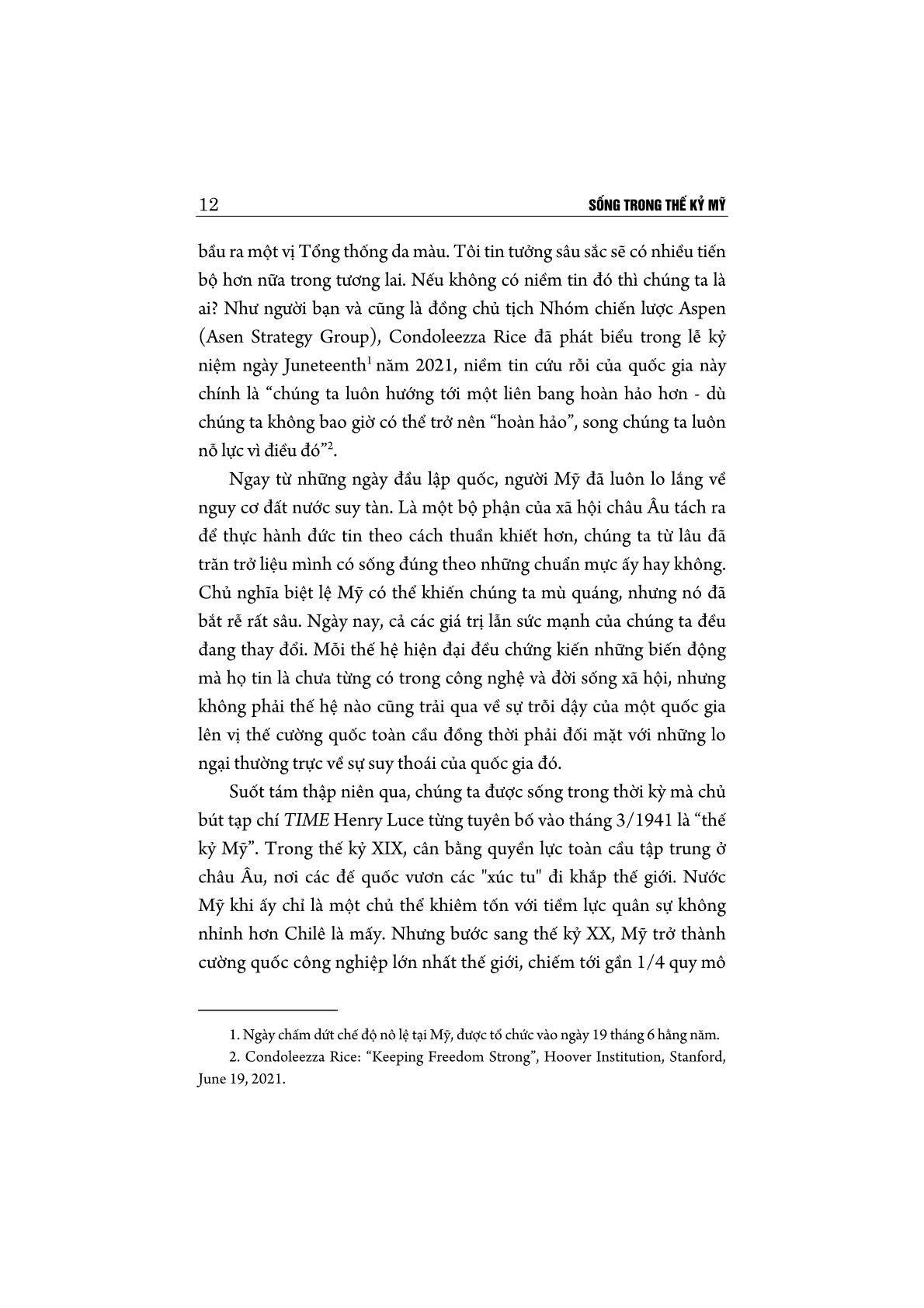 Sống trong thế kỷ Mỹ (Sách tham khảo)