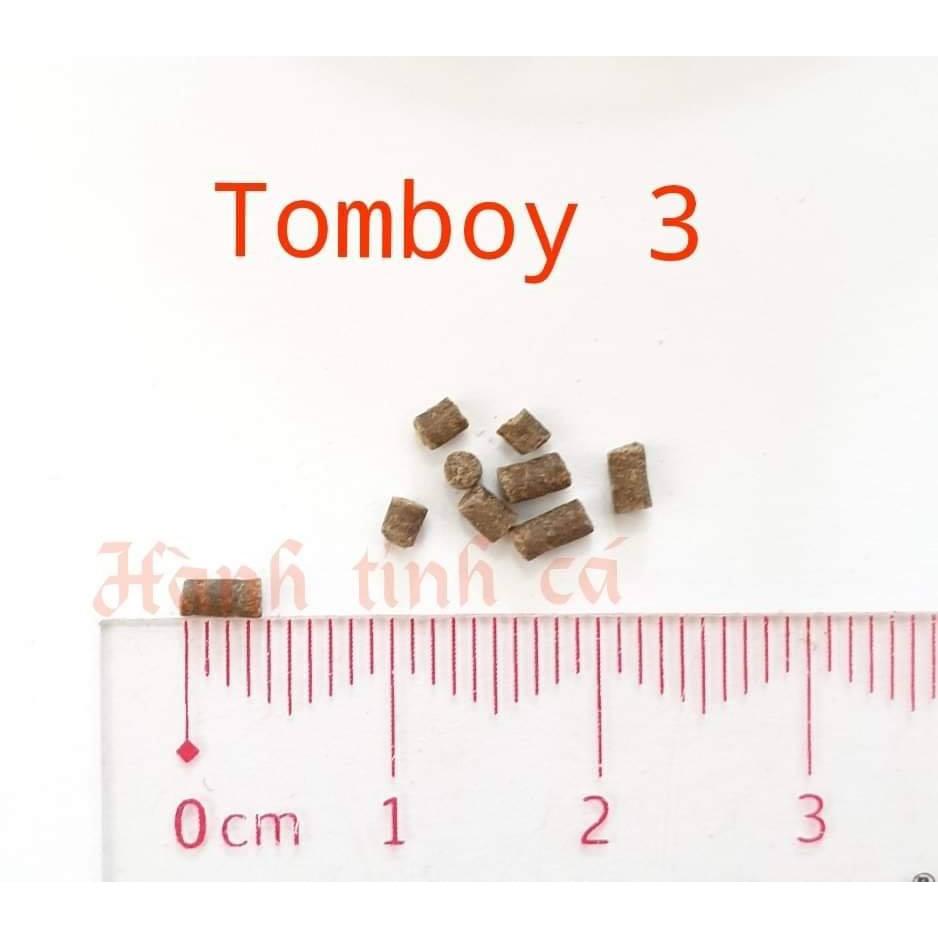 Túi zip 50gram Cám Tomboy 3 - dùng cho CÁ-TÉP-TÔM-CỬU SỪNG-LA HÁN-RÙA KIỂNG