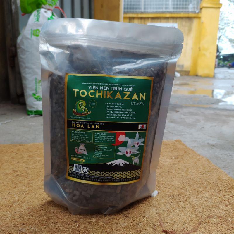 phân trùn quế viên nén cho lan Tochikazan xanh-1 kg