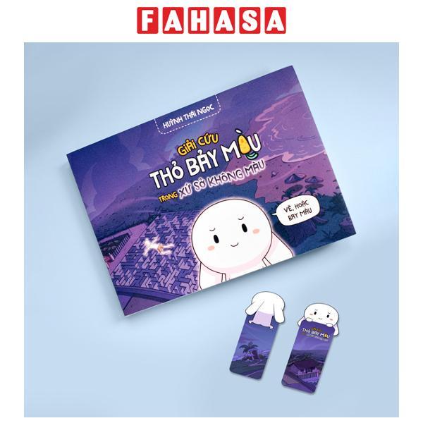 Sách - Truyện Tranh Tương Tác - Giải Cứu Thỏ Bảy Màu Trong Xứ Sở Không Màu - Tặng Kèm Bookmark 2 Mặt Cán Holo