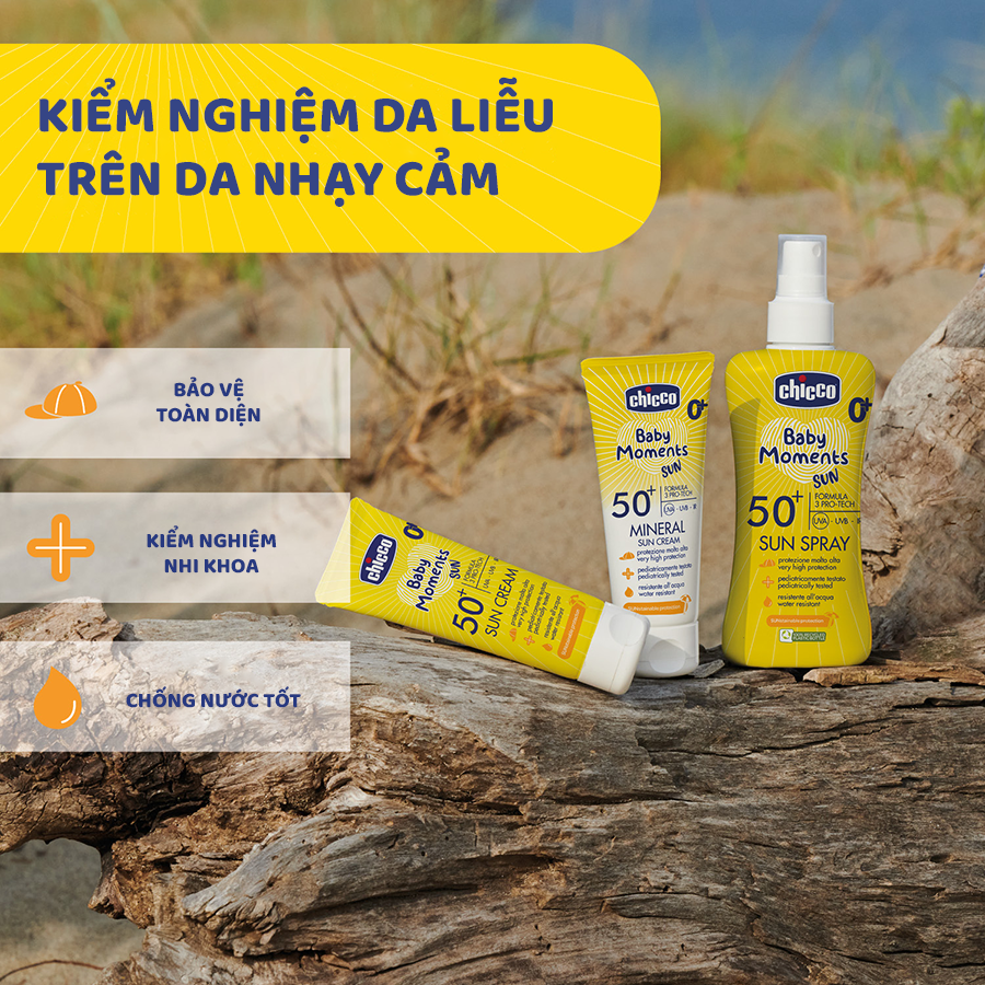 Kem chống nắng 3 tác động SPF 50+ Chicco