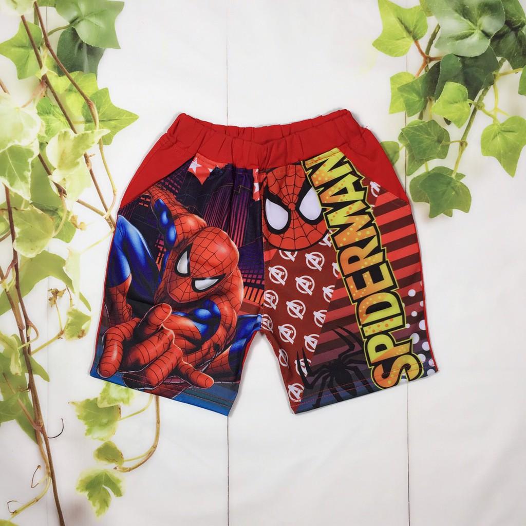 ĐỒ BỘ THUN BÉ TRAI HÌNH SIÊU NHÂN TỪ 12-17KG-cotton 4 chiều loại 1 được in thấm yên tâm giặt máy-H&N