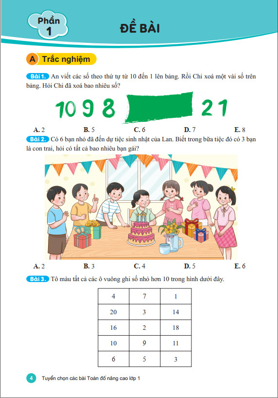 Sách - Tuyển chọn các bài toán đố nâng cao lớp 1 - ndbooks