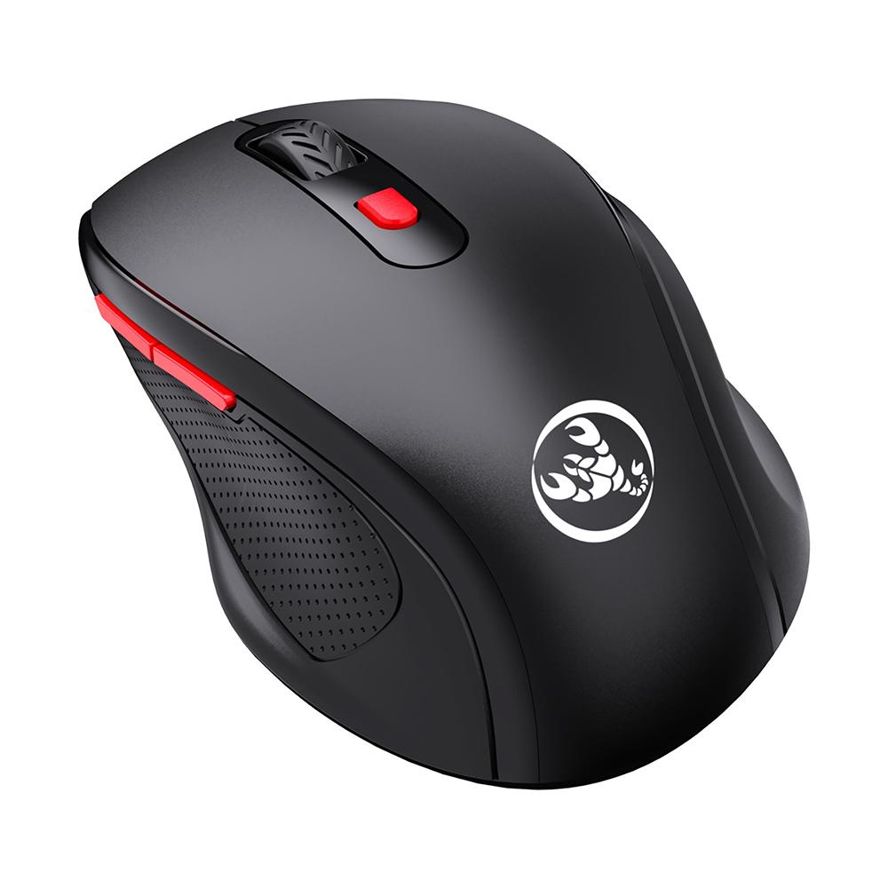 HXSJ T67 BT3.0/BT5.0 Wireless Mouse 6 Keys Mute Office Gaming Mouse Ergonomic Mice with 3-level Adjustable DPI for PC