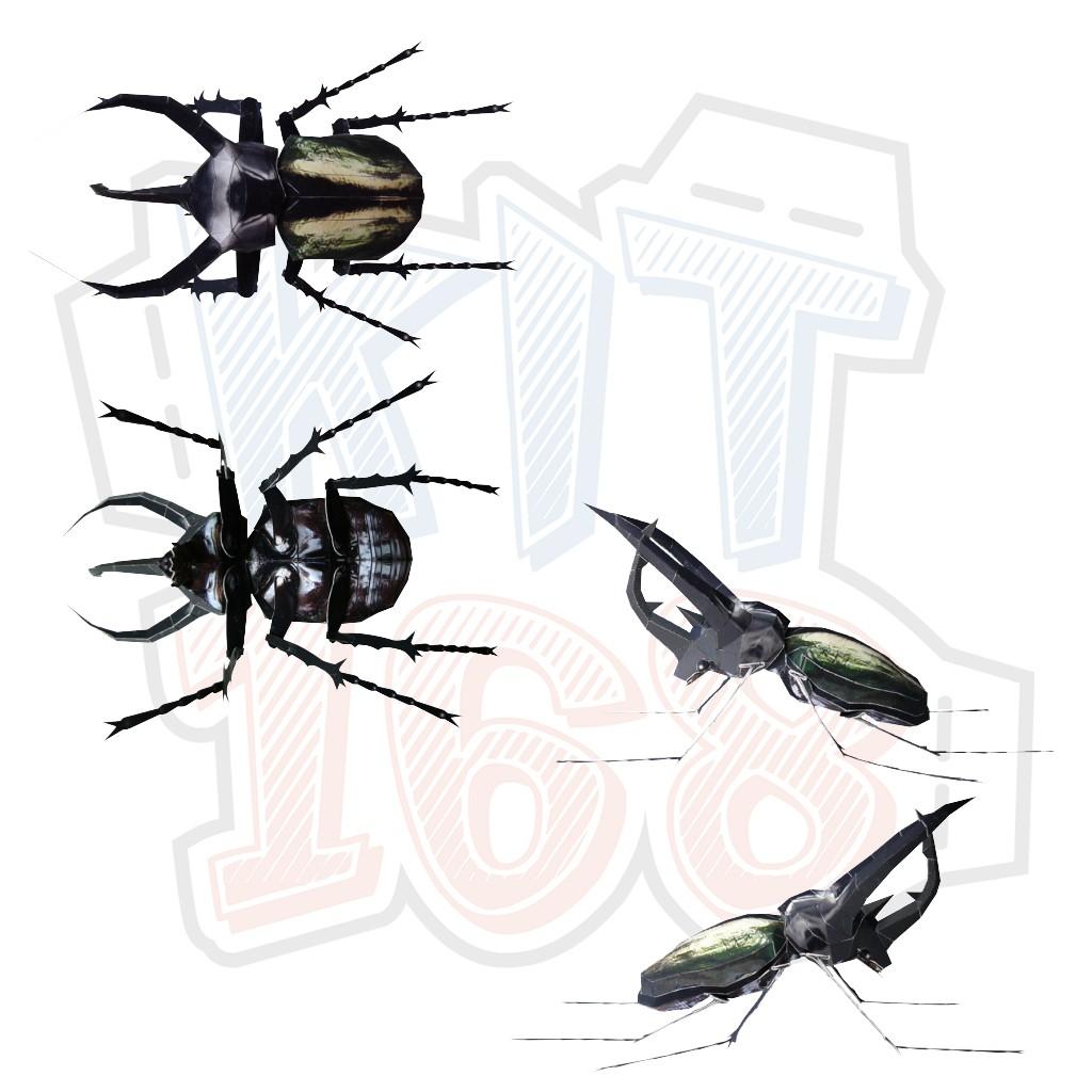 Mô hình giấy động vật côn trùng Bọ Caucasus