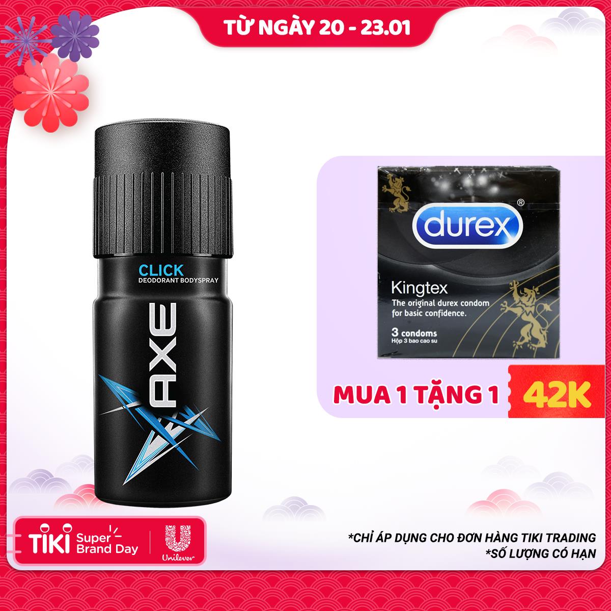 Xịt ngăn mùi AXE Click 150ml