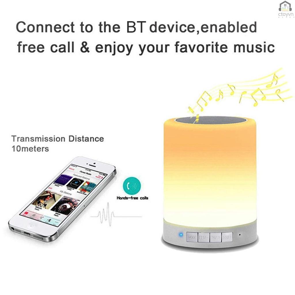 Đèn ngủ cảm ứng thông minh kèm loa Bluetooth hỗ trợ thẻ TF