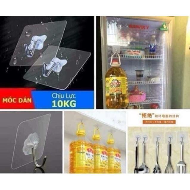 Combo 10 móc dán tường siêu dính, siêu chịu lực