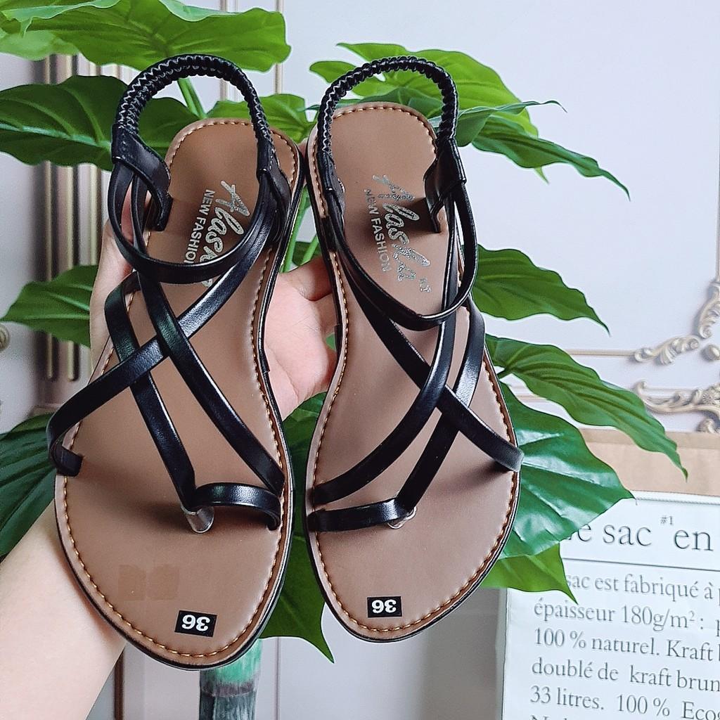 Giày sandal nữ sỏ ngón dây mảnh cắt điệu thời trang đi chơi đi biển