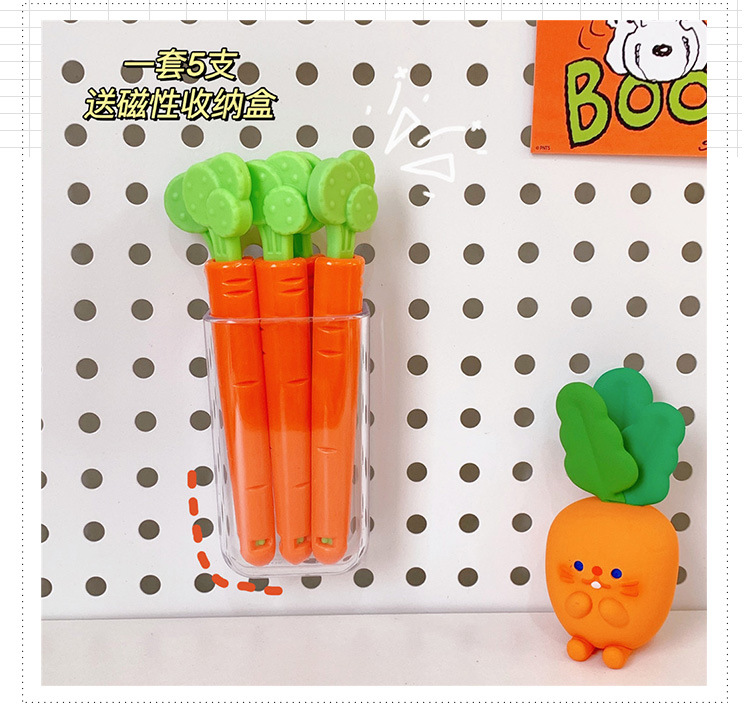 Set 5 Kẹp Miệng Túi Hình Củ Cà Rốt Hoạt Hình Dễ Thương- kẹp túi đựng thức ăn
