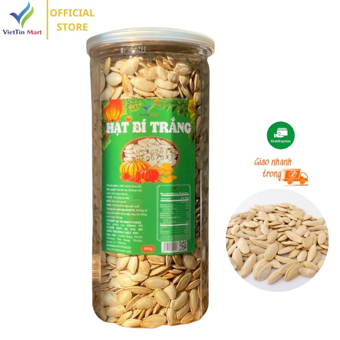 Hạt Bí Trắng Rang Tay VIETTIN MART 500G