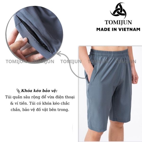 Quần short gió nam TOMIJUN