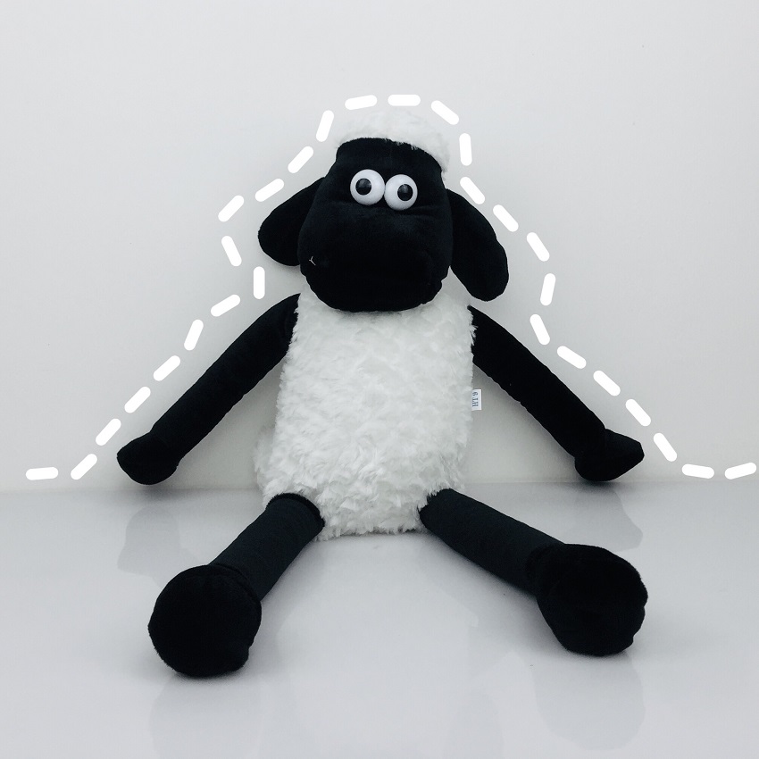 Gấu Bông Thú Nhồi Bông Cừu Shaun The Sheep Co Giãn Đàn Hồi An Toàn Cho Trẻ Nhỏ