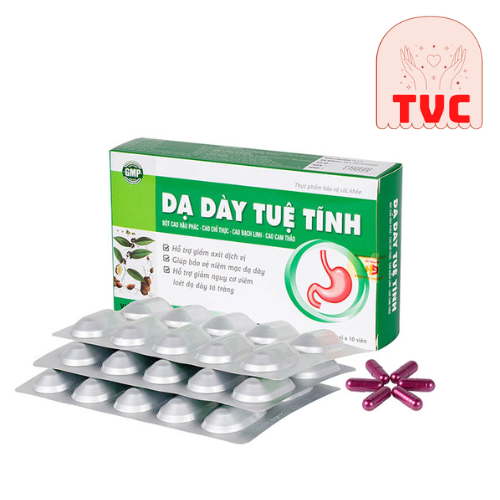 Liệu Trình 4 Hộp DẠ DÀY TUỆ TĨNH – Hỗ trợ giảm viêm loét dạ dày, tá tràng, giảm đau thượng vị