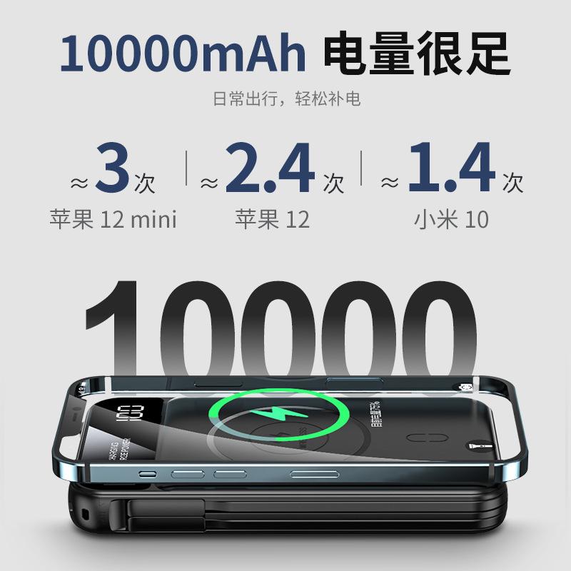 Ưu đãi đặc biệt Dòng mini khép kín 10000 mAh sạc nhanh nguồn điện di động hút từ tính magsafe Sạc không dây 15W sạc báu vật