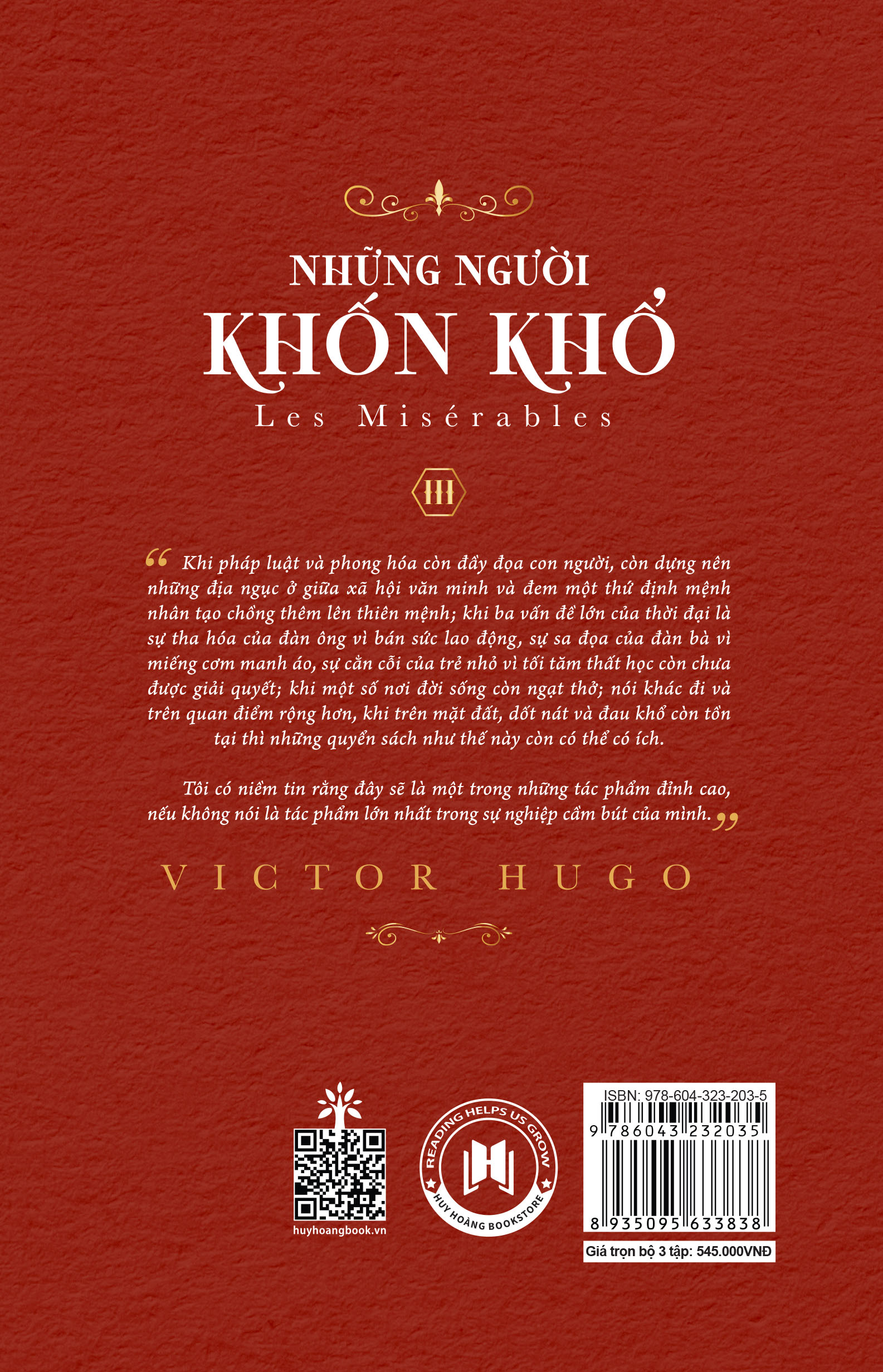 Hình ảnh Những Người Khốn Khổ- Victor Hugo- Boxset Trọn Bộ 3 tập (Tái Bản 2024) Tiểu Thuyết Kinh Điển - 2HBooks