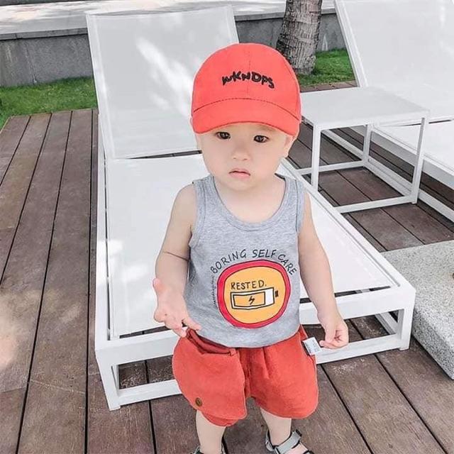 Áo thun ba lỗ Minky Mom bé trai bé gái