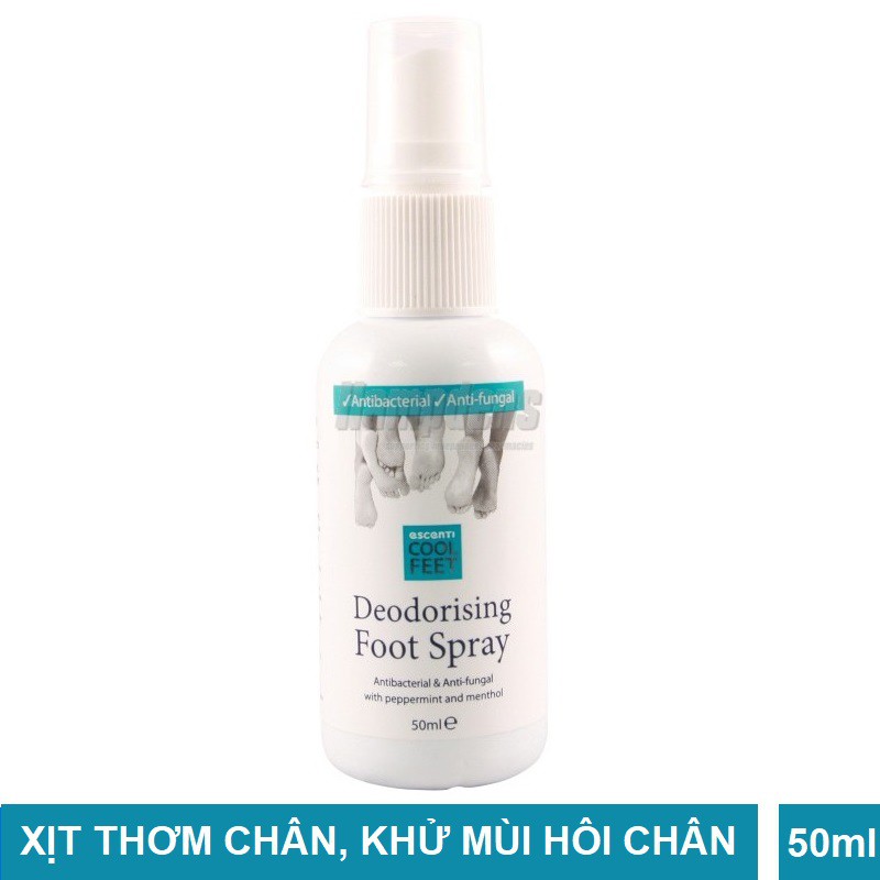 Xịt khử mùi hôi chân Escenti chai 50ml