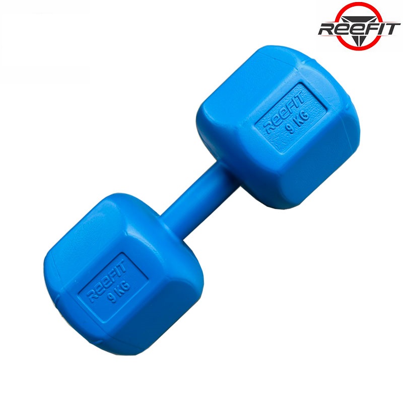 Bộ 2 vỏ tạ tay nhựa bát giác 9kg REEFIT