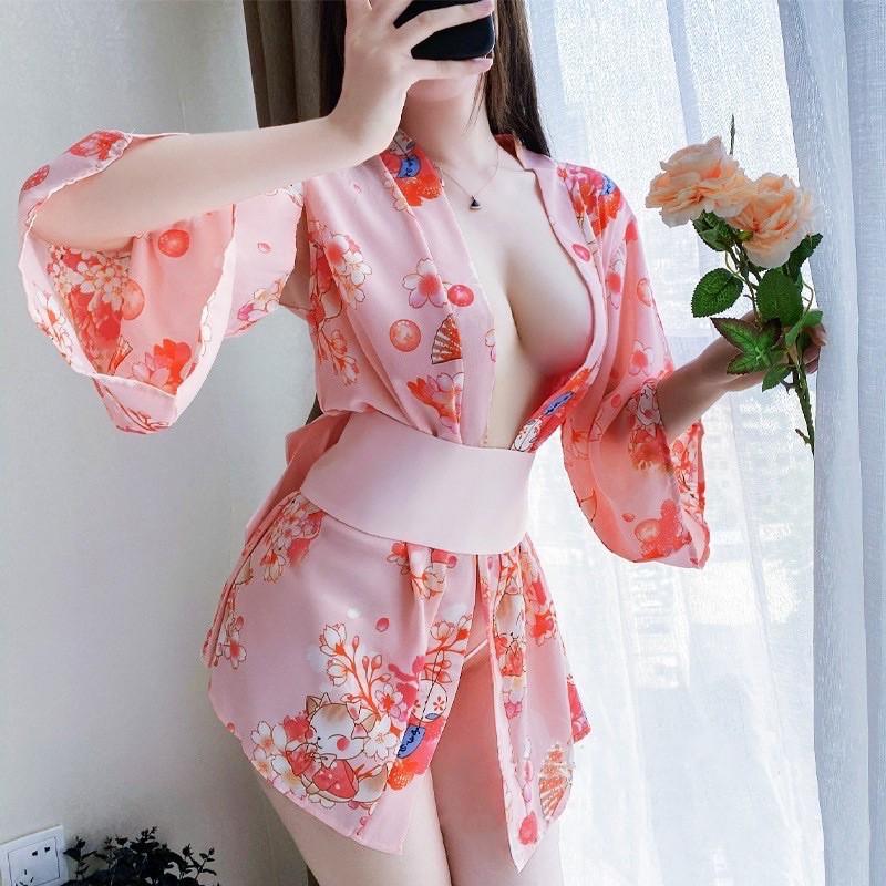 Váy ngủ cosplay kimono cô gái nhật bản