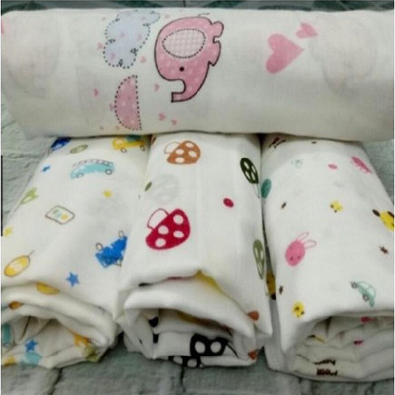 Khăn xô in hình 4 lớp, Khăn tắm Baby xuất nhật 100% cotton siêu thấm hút cho bé. Kích thước 75*75cm