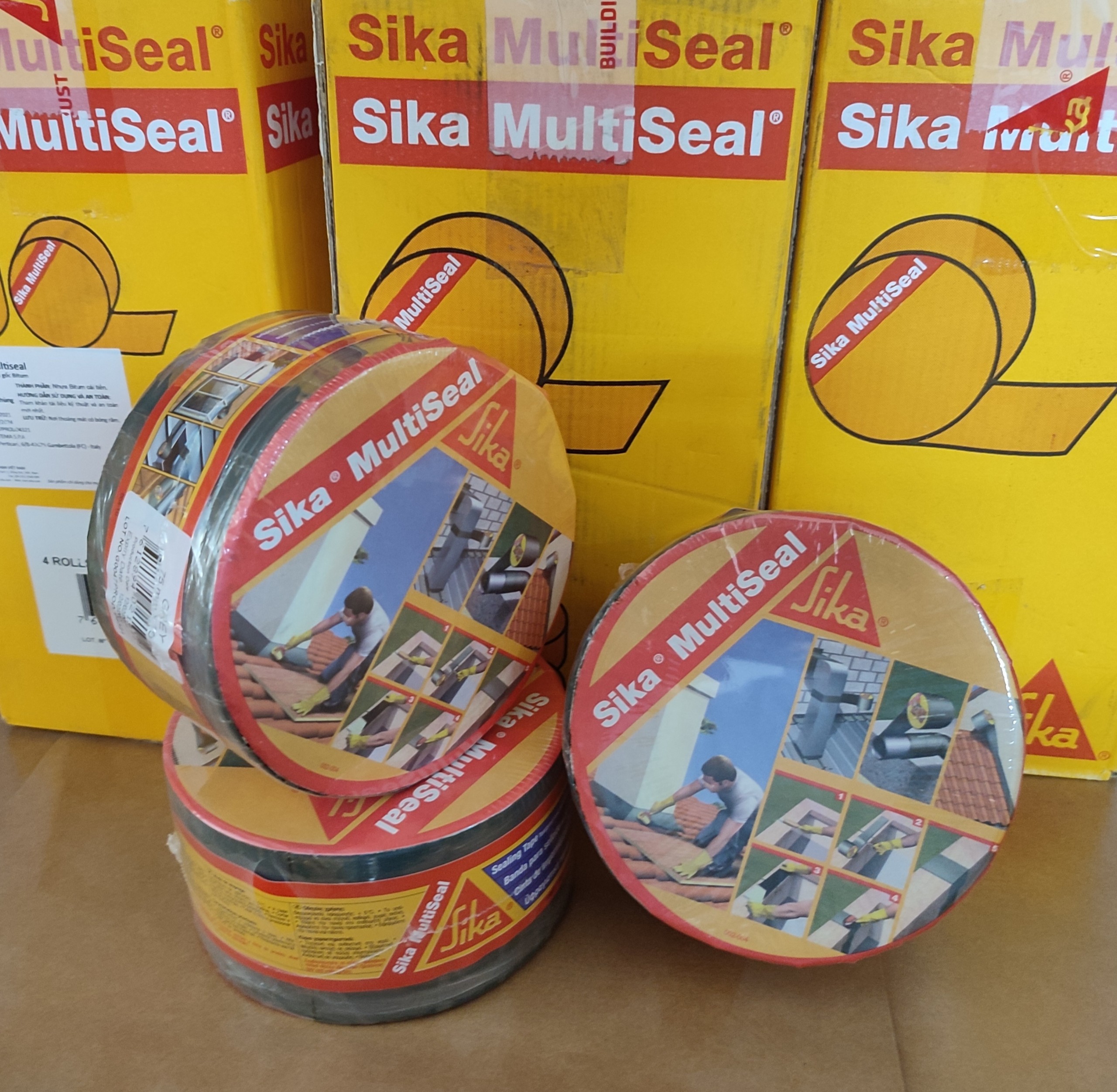 Băng keo chống dột, Chống thấm siêu dính, dùng được trên mọi vật liệu - Sika Multiseal (cuộn 7.5cm x 10m)