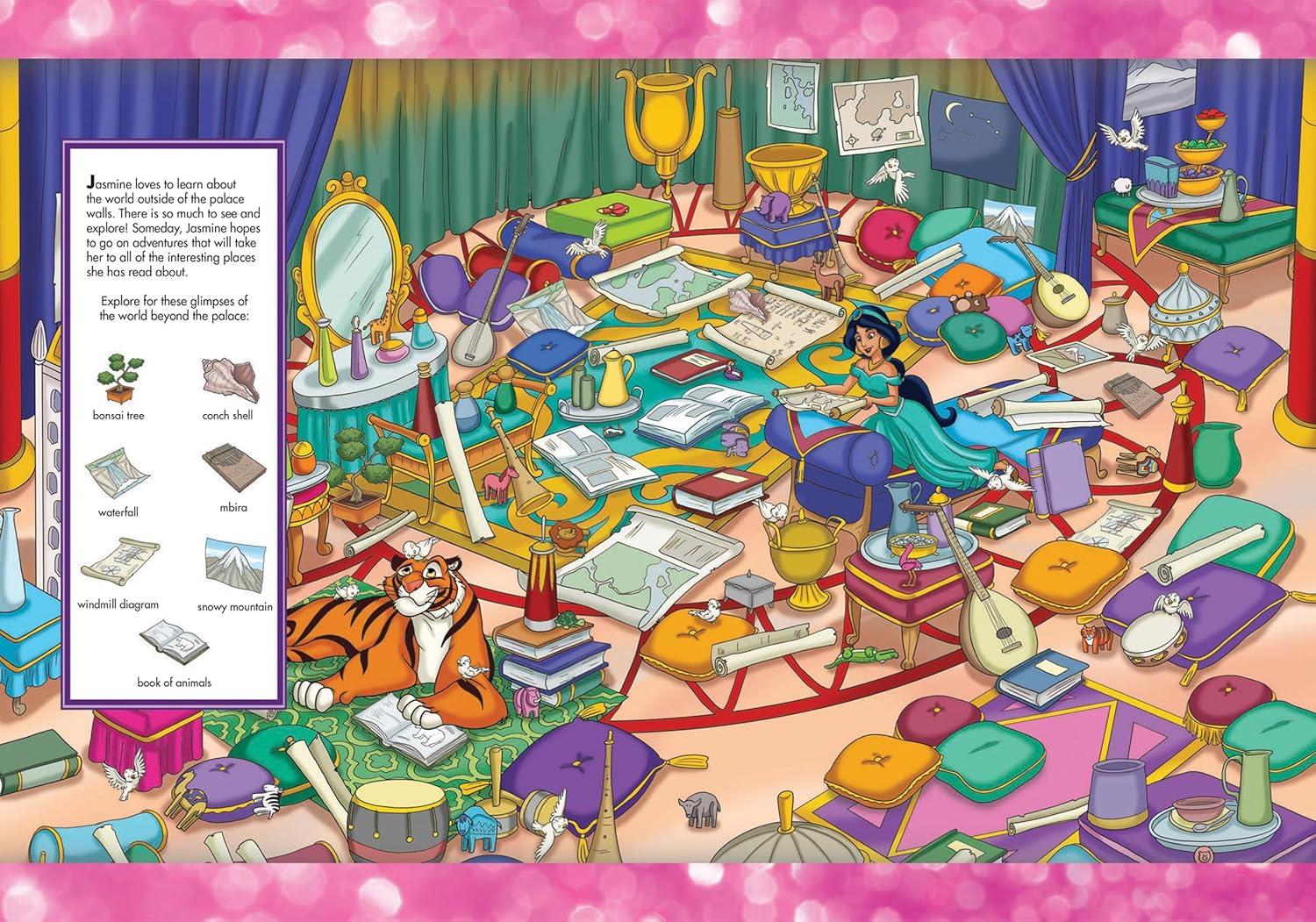 Sách ngoại văn: Look And Find Sticker Book Disney Princess Magical Adventures